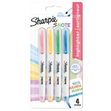 Sharpie 2138234 S-Note Chisel Tip Creative Markers Pack of 4