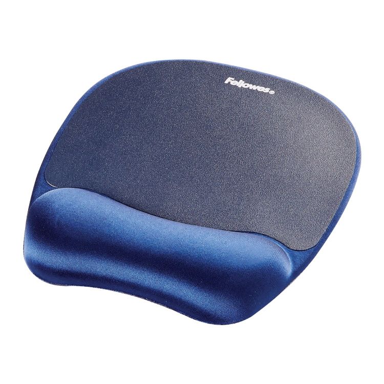 Fellowes 9172801 Memory Foam Wrist Rest and Mousepad Sapphire