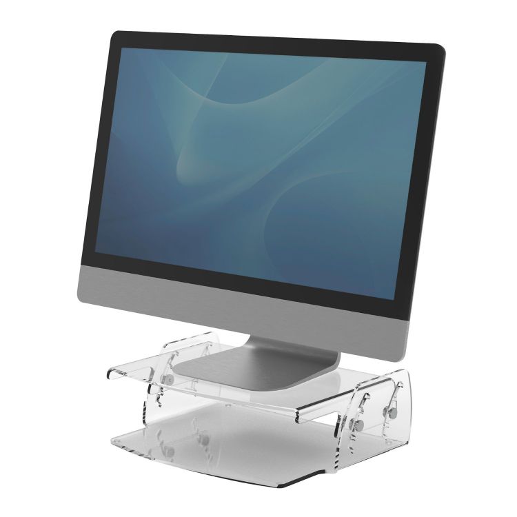 Fellowes 9731101 Clarity Adjustable Monitor Riser