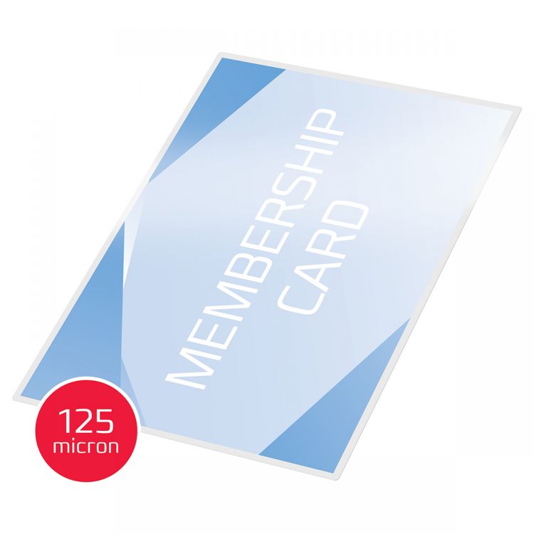 GBC 3740303 Card Pouch Gloss 75x105mm 125 micron Pack of 100