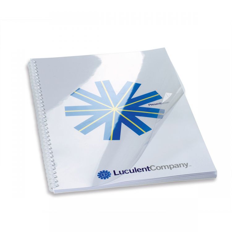 GBC 41606E HiClear A4 250 Micron Super Clear Binding Cover pack of 50