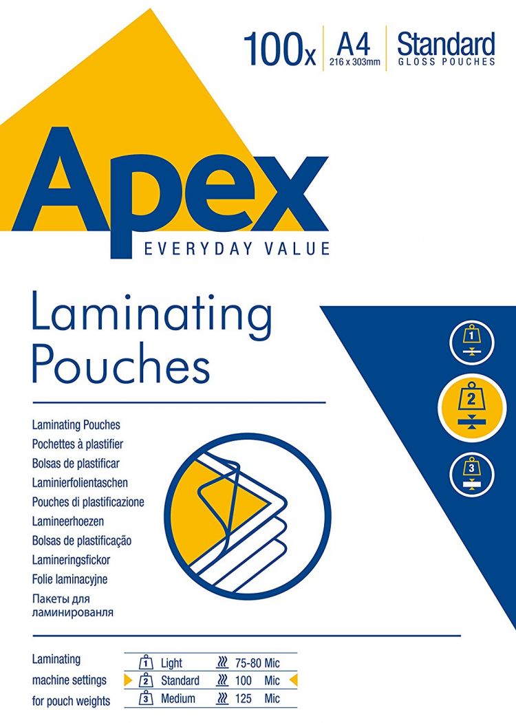 Fellowes Apex 6003301 A4 Pouch 100