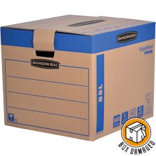 Bankers Box BOX DAMAGED - SmoothMove Large FastFold Moving Box Pack of 5
