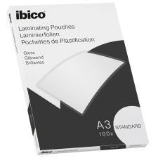 Ibico Basics A3 Gloss Laminating Pouches Standard - Pack of 100