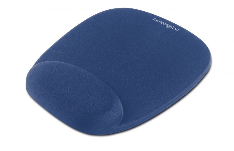 Kensington 64271 Foam Mousepad with Wrist Rest Blue