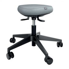 Leitz Ergo Active Sitting Stool with Wheels and Wobble Comfort Seat