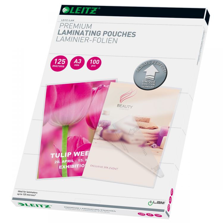 Leitz 74880000 A3 UDT iLAM 2 x 125 Micron Pouch 100Pk