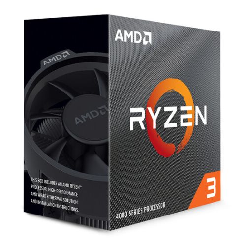 AMD Ryzen 3 4100 Quad Core CPU 3.8GHz AM4 with Wraith Stealth Cooler