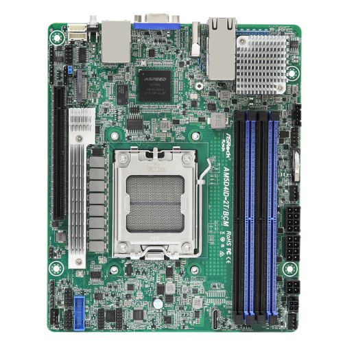 ASRock Rack AM5D4ID-2T/BCM Deep Mini ITX Server Board Dual 10GbE IPMI