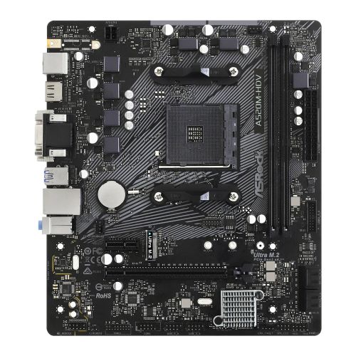 ASRock A520M-HDV Micro ATX AM4 Motherboard - DDR4, M.2, HDMI 4K