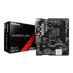 ASRock B450M-HDV R4.0 AM4 Micro ATX Motherboard - DDR4, M.2, HDMI