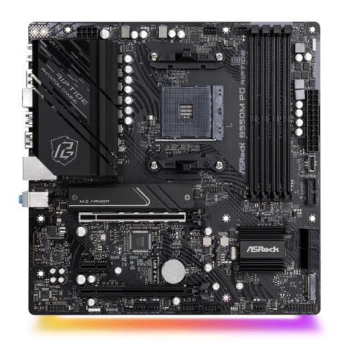 ASRock B550M Phantom Gaming Riptide AM4 Micro ATX Motherboard 2.5GB LAN