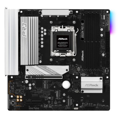 ASRock B850M PRO RS AM5 Micro ATX Motherboard - DDR5, PCIe 5.0, 2.5G LAN
