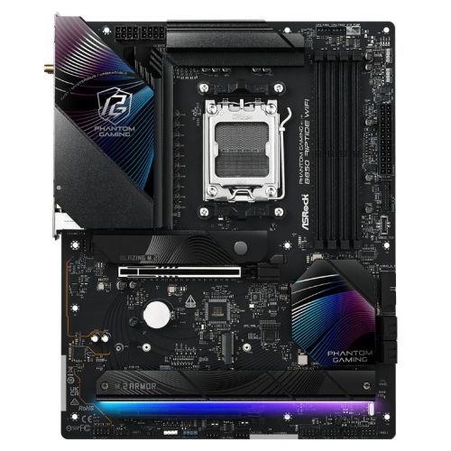 ASRock B850 Riptide WiFi 7 AM5 ATX Motherboard - DDR5, PCIe 5.0, 4x M.2
