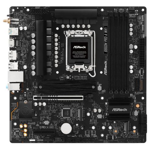 ASRock B860M PRO-A WiFi 6E Motherboard LGA1851 DDR5 Micro ATX
