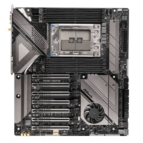 ASRock WRX80 Creator R2.0 Workstation Motherboard - EATX, 8-Channel DDR4
