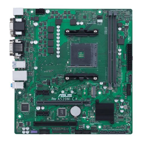 ASUS PRO A520M-C II/CSM Business Motherboard AM4 Micro ATX DDR4