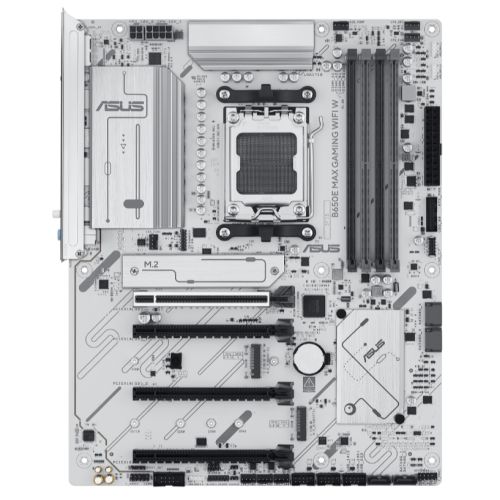 ASUS B650E MAX GAMING WIFI W ATX Motherboard - White, AM5, DDR5, PCIe 5.0