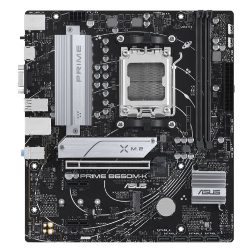 ASUS PRIME B650M-K AM5 Micro ATX Motherboard DDR5 PCIe 5.0 2.5G LAN