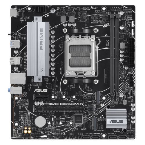 ASUS PRIME B650M-R AM5 Micro ATX Motherboard - DDR5, 2.5G LAN, PCIe 4.0