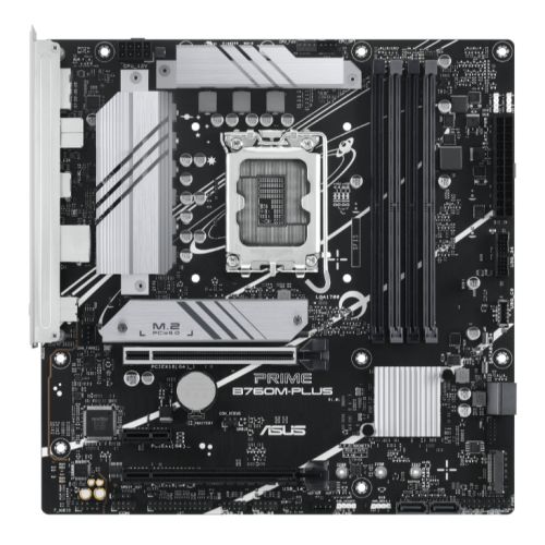 ASUS PRIME B760M-PLUS Micro ATX Motherboard - DDR5, PCIe 4.0, 2.5G LAN