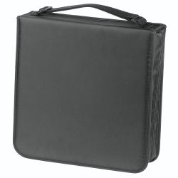 Hama CD/DVD/Blu-Ray Disc Wallet, Up to 208 Discs, Cleaning Cloth, Black