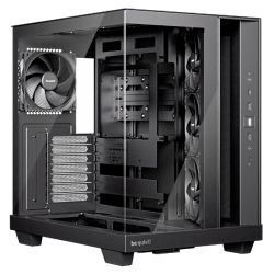 Be Quiet! Light Base 500 Gaming Case in black with glass front, side panels, and four Pure Wings 3 fans