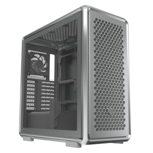 Cooler Master MasterFrame 600 Modular Open-Frame ATX Case w/ Glass Side, 4x ARGB Fans, FreeForm 2.0 Exo-Structure, USB-C 20Gbps, Silver