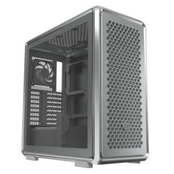 Cooler Master MasterFrame 600 Modular Open-Frame ATX Case w/ Glass Side, 4x ARGB Fans, FreeForm 2.0 Exo-Structure, USB-C 20Gbps, Silver