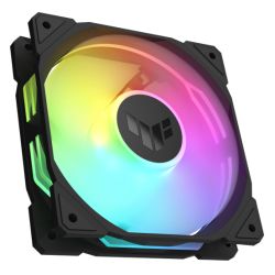 Asus TUF Gaming TR120 ARGB 120mm PWM Case Fan (Single), Hydraulic  Bearing, 28mm Frame, Double-layer LED Matrix Design, 2000 RPM, Black