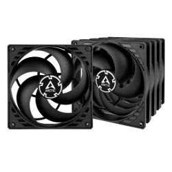 ARCTIC P14 Pressure Optimised 140mm Case Fans (5 Pack), Black, Fluid Dynamic, 1700 RPM, Value Pack