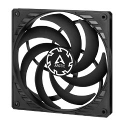 ARCTIC P14 140mm Pressure Optimised Slim PWM PST Fan w/ Cable Splitter, Black, Fluid Dynamic, 120-1800 RPM