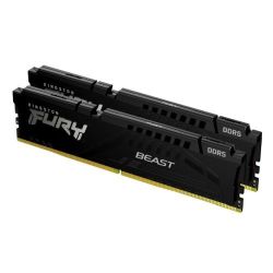 Kingston Fury Beast 16GB Kit (2 x 8GB), DDR5, 5200MHz, CL40, 1.25V, ECC, XMP 3.0, PMIC, DIMM Memory