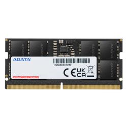 ADATA 8GB DDR5 SODIMM laptop memory module, 5600MHz, CL46, 1.1V, 262-pin, compact design for improved performance