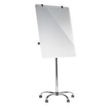 Bi-Office 700 x 1000mm Magnetic Glass Mobile Easel