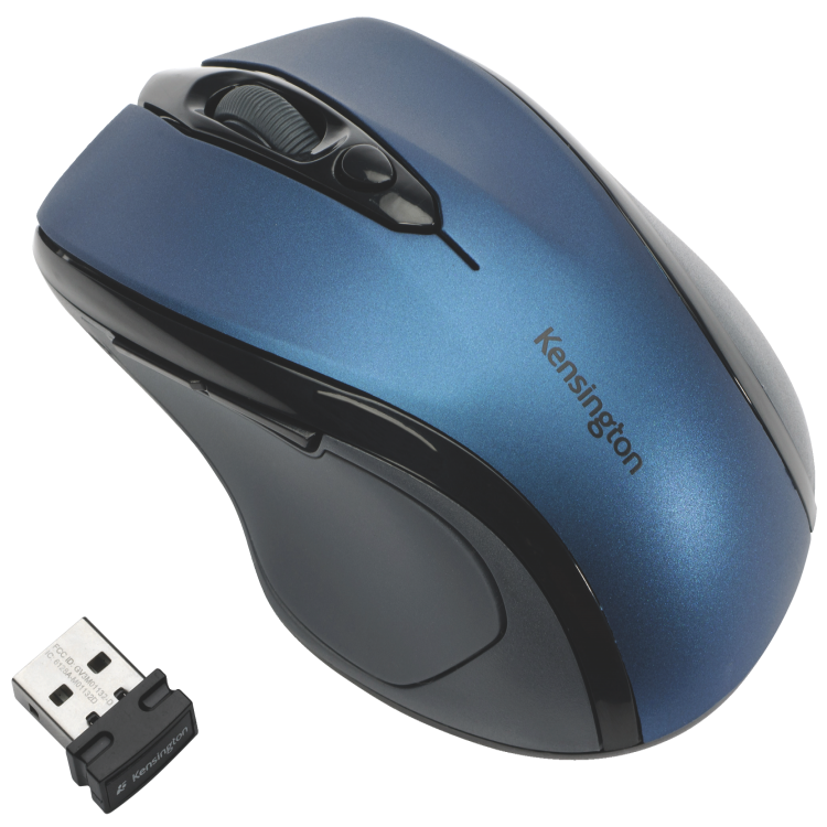 Kensington K72421WW Pro Fit Wireless Mid-Size Mouse Blue