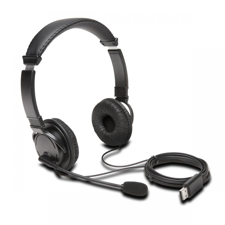 Kensington K97601WW USB-A Stereo Headset with Mic