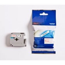 Brother MK222BZ Red on White 8M x 9mm Plastic Tape