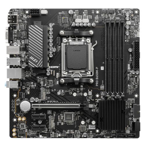 MSI PRO B650M-P Micro ATX AM5 Motherboard DDR5 2.5G LAN PCIe 4.0