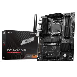 MSI PRO B650-S WIFI ATX Motherboard - AM5, DDR5, Wi-Fi 6E, 2.5G LAN