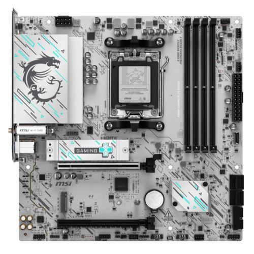 MSI B840M Gaming Plus WiFi 6E white Micro ATX AM5 motherboard with DDR5 and 2.5G LAN support