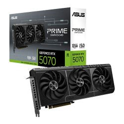 Asus PRIME RTX5070, PCIe5, 12GB DDR7, HDMI, 3 DP, 2542MHz Clock, Compact SFF-Ready