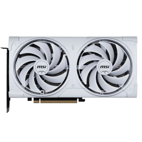 MSI RTX 5070 VENTUS 2X OC White graphics card with 12GB GDDR7 and dual-slot design