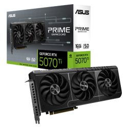 Asus PRIME RTX5070 Ti, PCIe5, 16GB DDR7, HDMI, 3 DP, 2482MHz Clock, Compact SFF-Ready