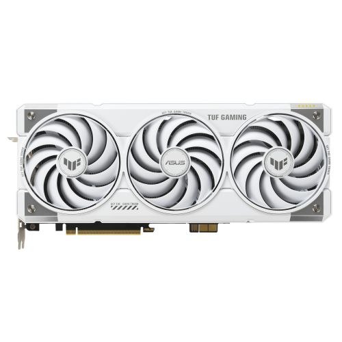 Asus TUF GAMING RTX 5070 Ti BTF OC White graphics card with RGB lighting, 16GB DDR7, 2 HDMI, 3 DP ports