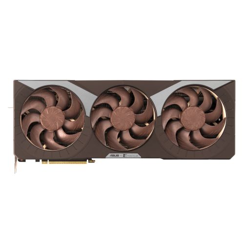 Asus Noctua RTX 5080 OC graphics card with 16GB DDR7, dual HDMI, triple DP, and Noctua PWM fans, 2730MHz clock speed