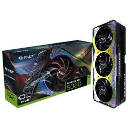 Palit RTX5080 GameRock OC, PCIe5, 16GB DDR7, HDMI, 3 DP, 2730Mhz Clock, RGB Lighting, Overclocked