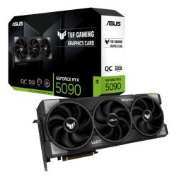 Asus TUF GAMING RTX5090 OC, PCIe5, 32GB DDR7, 2 HDMI, 3 DP, 2580MHz Clock, RGB Lighting, Overclocked