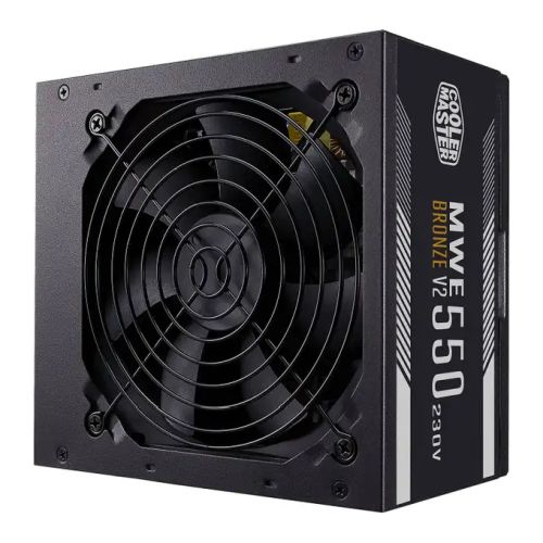 COOLER MASTER 550W MWE Bronze V2 PSU, fully wired, HDB bearing fan, 80+ Bronze efficiency rating, ATX 2.52