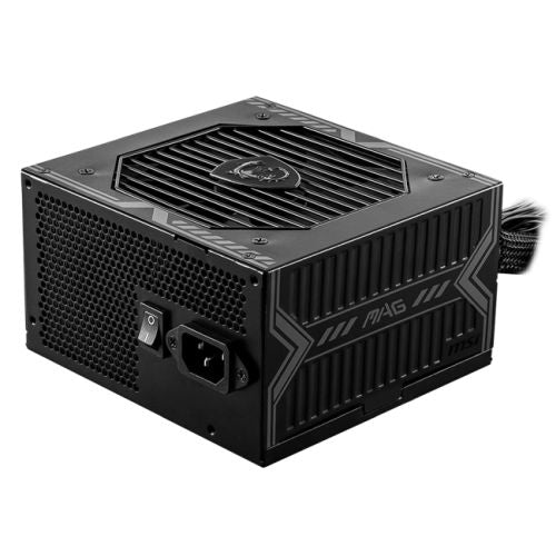 MSI 650W ATX power supply in black, fully wired, 80+ Bronze efficiency, low noise fan design